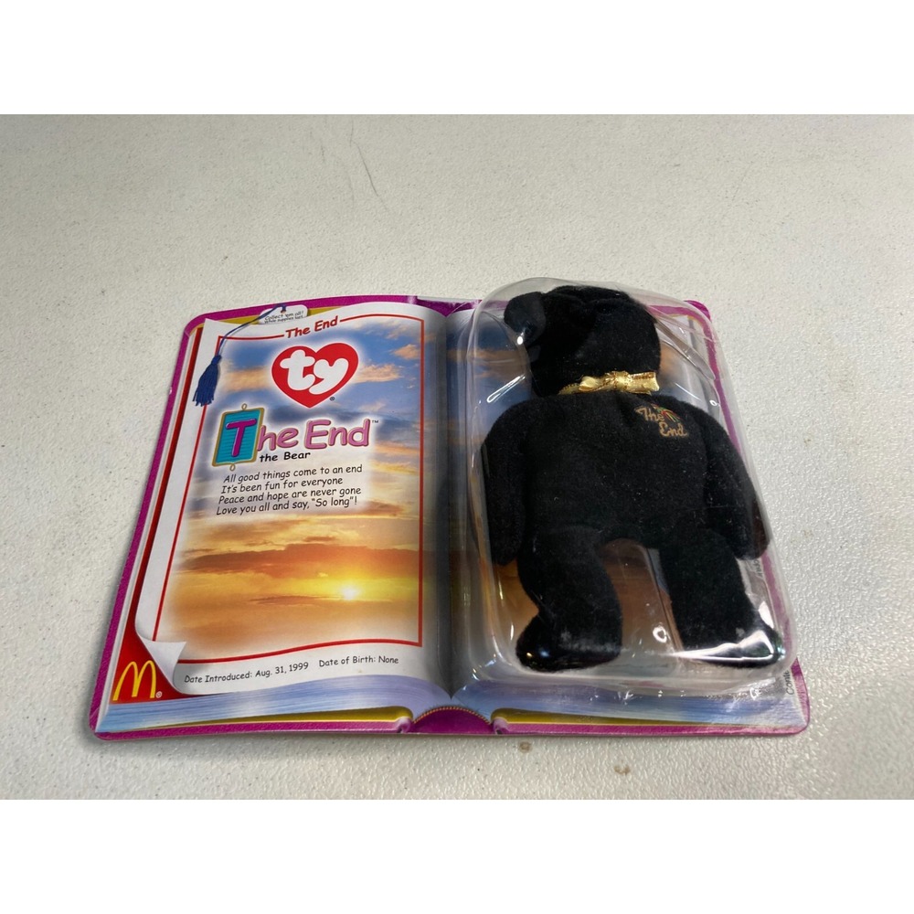 McDonald's Ty Teenie Beanie Babies The End The Bear 2000 New on Card NOC